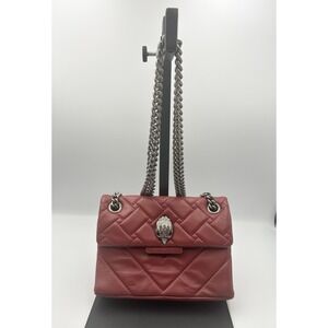 Kurt Geiger London Kensington‎ Quilted Lambskin Red W Eagle  Small Crossbody Bag
